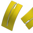 Modern Aluminum/Wood/Silver Earrings