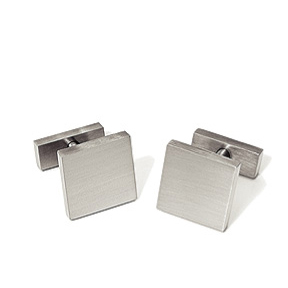 Konzuk Steel Square Cufflinks KMC106/107