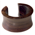 Indented Sides Wood Cuff