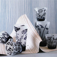 Black Galle Glassware Set, short
