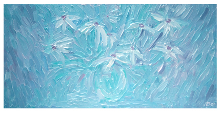 Chamomile Feeling Oil Painting Contemporary Artwork
