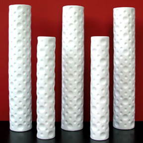 Cylinder Modern White Porcelain Vases