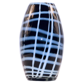 Modern Mia Black/Blue Vase Contemporary Home Decor