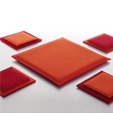 Daff Felt Little Seat Fire/Orange