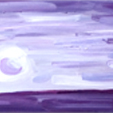 Purple Sky Modern Oil Painting