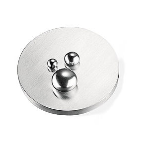 Xen Vision Steel Dew Drops Round Pendant Modern Jewelry