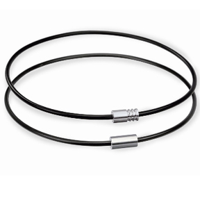 Xen Rubber/Steel Modern Necklace Approachable