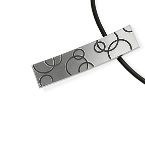 Xen Black Circles Pendant Unprecedented Modern Jewelry
