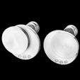 Xen Contemporary Diamond Steel Partial Earrings