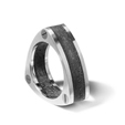 KMR102 Silver Concrete Konzuk Triangle Ring