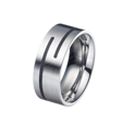6.17ES Black Enamel Stainless Steel Mens Ring