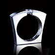 B.tiff Modern Square Tension Set Ring
