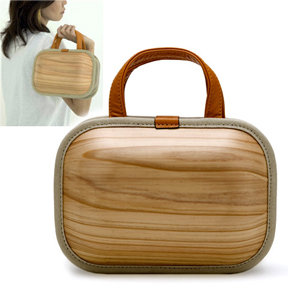 Monacca Modern Wood Bag Kaku Shou Japanese Cedar