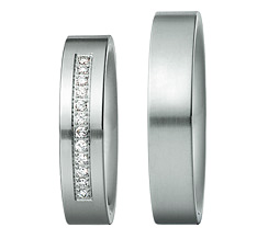 Xen Fidelity Ring White Gold Diamond Contemporary Wedding Ring