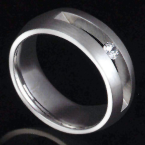 B.tiff Modern Ring 611R1 Stainless Steel Tension Set Jewelry