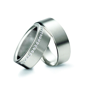 Xen Harmony Wedding Ring Modern White Gold Diamonds