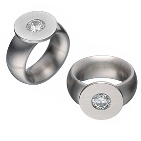 Veto Swiss Diva Bold contemporary Stainless Steel ring