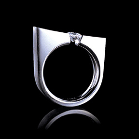 RG061S B.tiff NY Stainless steel contemporary tension set rings