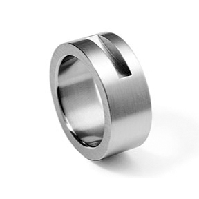 KMR130 modern steel ring Konzuk Metalwear