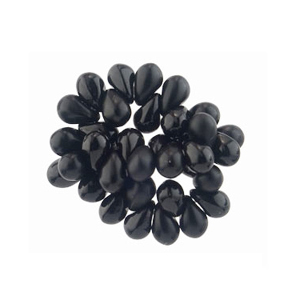 Black Glass Modern Roe Ring