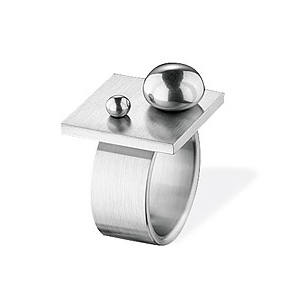 Xen Vision Ring w/Steel Dew Drops Modern Design