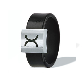 Xen Approachable Rubber Ring Modern Men's Jewelry