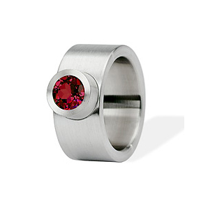 Xen Dreamy Ring Red/Garnet Contemporary Jewelry