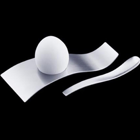 Modern Mono Eg Holder in Stainless Steel