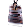 De Majo Murano Glass Black Pendant Necklace