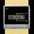 Xen Yellow Scroll Watch XQ 0119 Modern